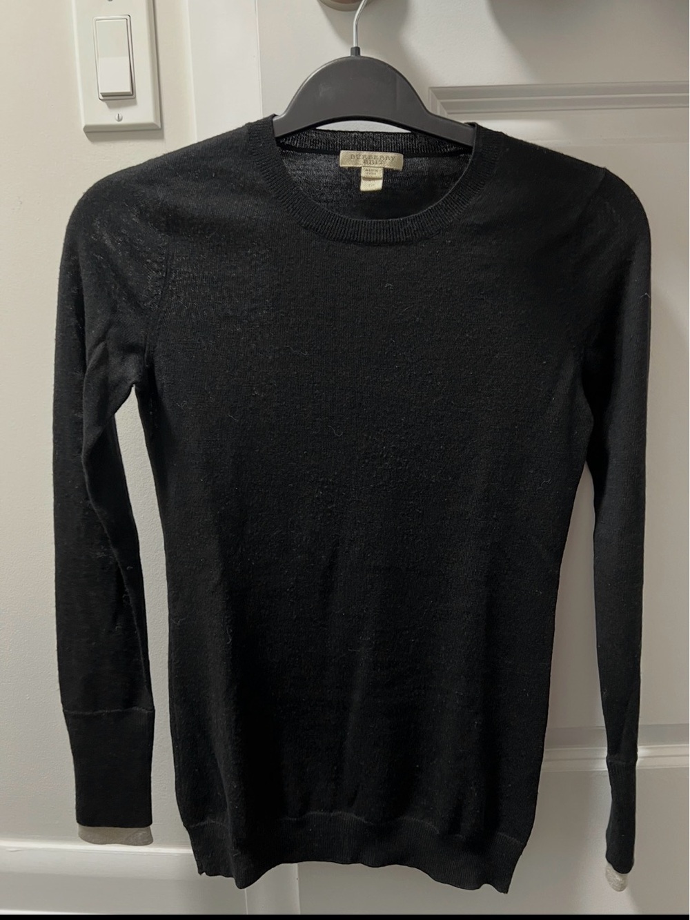 Burberry Black Crewneck Sweater